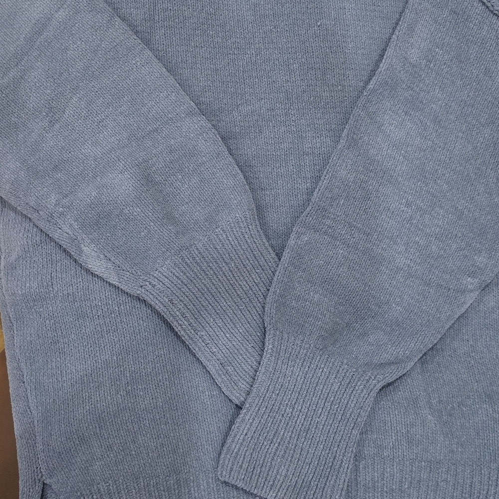 Abercrombie & Fitch Men's Slate Blue Crewneck Sweater